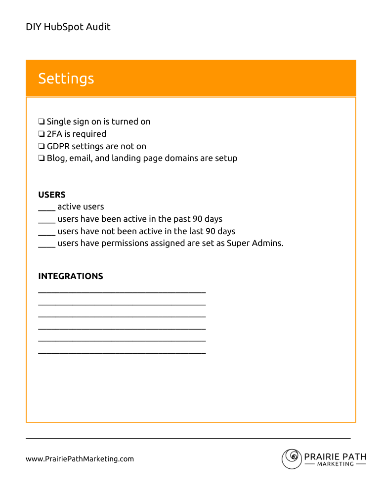 DIY HubSpot Audit p1